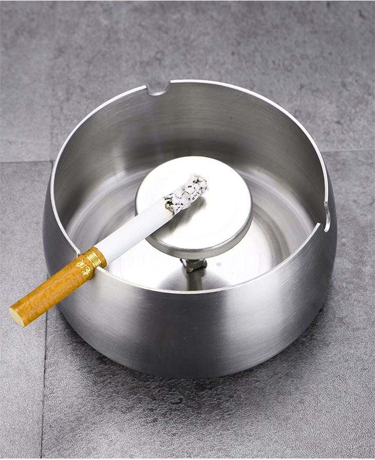 Tischplatten-Winddichter Aschenbecher Zigaretten-Zigarren-Aschenhalter mit Säule